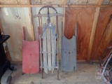 (3) VINTAGE SLEDS