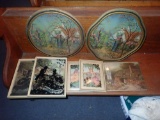 VINTAGE SHADOW PICTURES AND OTHERS, 7 PCS