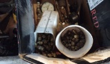 TUBES OF GREASE, NUTS, BOLTS, WAHSERS, BRASS FITTINGS, GAUGES; CONTENTS