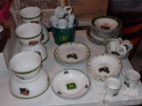 JOHN DEERE DISHES, NON MATCHING