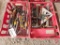 Screw drivers, hammers, square, clamps, tin snip, screw extractors; contents of (2) boxes