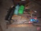 Shovels, brooms, yard sprayers, reflective markers, gutter cleaning attachment