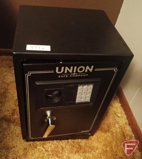 Union Safe Co. safe, 1.5 CU ft., overall dimensions 22.82"h x 14.17"w x 13"d