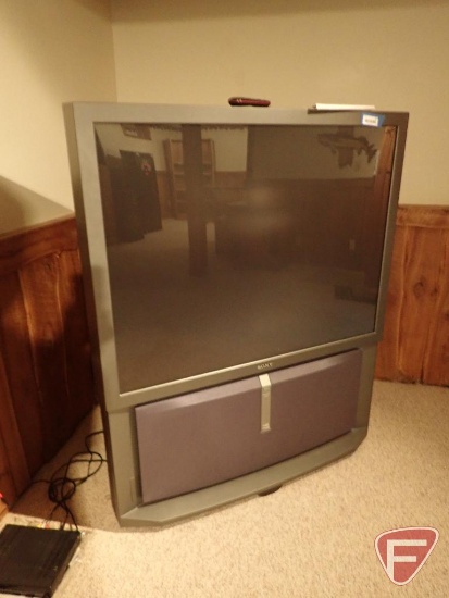 Sony 52" TV, model KP-53HS30, sn 9846520, overall measurements 46"w x 25"d x 56"h,