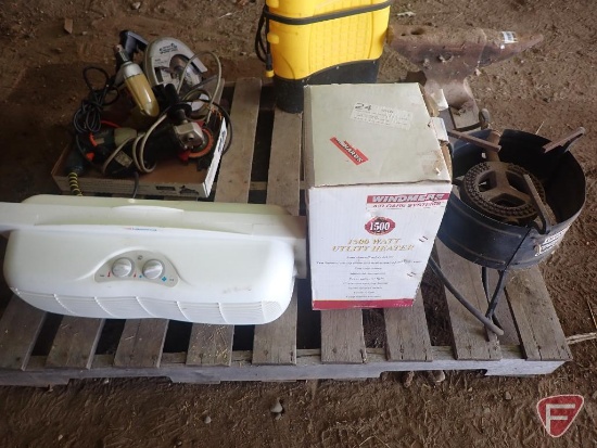 Outdoor gas cooker, utility heater, window fan