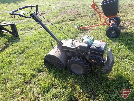 Craftsman 18" rear tine tiller, front weight, 208cc gas engine