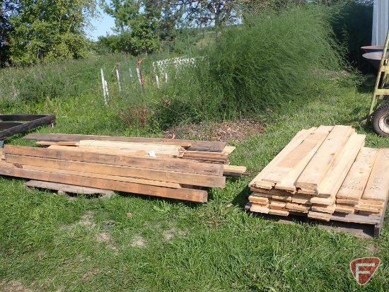 Contents of (2) pallets; lumber, 48" to 96" long