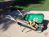 Wheelbarrow, garden colander trug, yard/garden tools