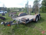 Dressen Custom tandem axle trailer, hydraulic brakes, 7200lb GVW, VIN 4GBFS1025N1001032