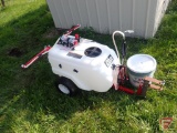 Northstar pull type sprayer, 12v pump, wand, 42