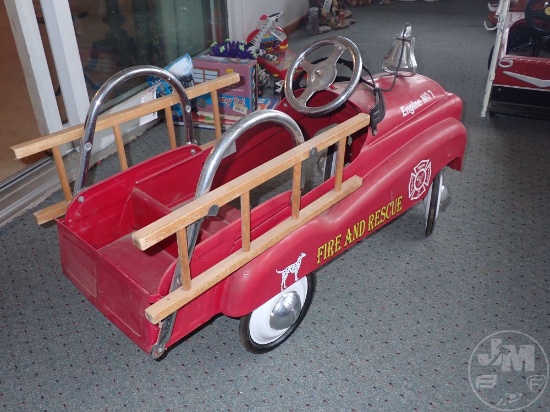 FIRE AND RESCUE ENGINE NO.7 VINTAGE PEDAL FIRE TRUCK