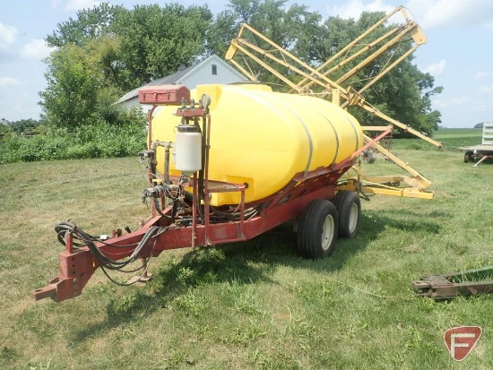 Century 60' 1000 gallon pull type sprayer, hydraulic pump, hydraulic fold, hydraulic height control