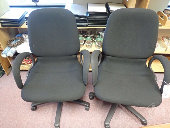 (2) ADJUSTABLE OFFICE CHAIRS
