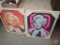 Marilyn Monroe life-size cardboard standup, prints, puzzle. 6pcs