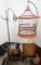 Vintage bird cage with stand, floor lamp. 2pcs