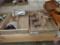 Wood working tool - planer, stereoscope with slides. 2 boxes