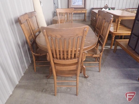 Table 68"x44" and (6) matching chairs
