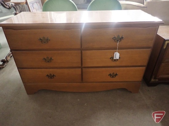 6-drawer dresser 50"w x 18"d x 31"h