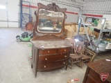 Vintage dresser with wishbone mirror 42