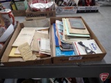 Catalogs, guides, manuals, vintage photographs, livestock records, notepads, book on Wanda, MN