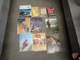 Vintage hunting and fishing magazines, reloading manuals, catalogs, firearm manuals.