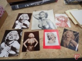 Marilyn Monroe: frame, photographs, collector plates, mugs, tshirt, greeting cards, wrist watch,
