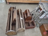 (3) wood tool boxes - largest is 34