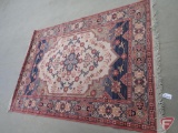 Area rug 5.3' x 8', throw and runner rugs, some matching