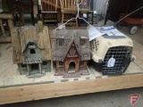 Pet Taxi, (2) decorative bird houses. 3 pcs