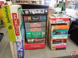 Board games, (2) VHS movies, Danielle Steel books