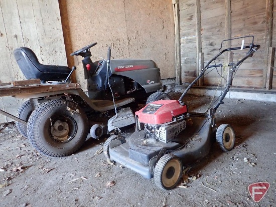 CRAFTSMAN LT2000 LAWN TRACTOR, 42" DECK, 18.5 HP, HAS DEAD BATTERY