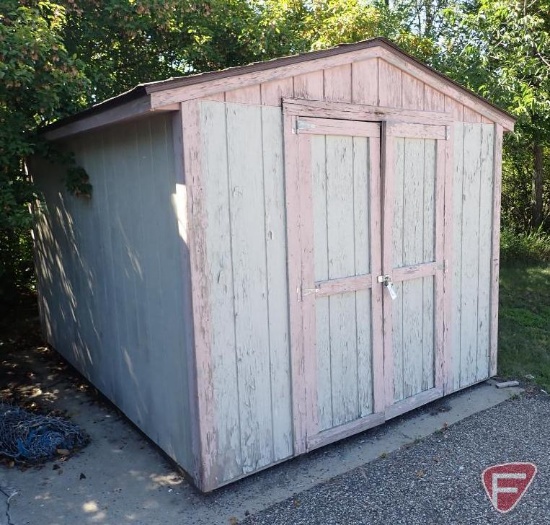 Shed, 8'x12', 74" side walls, 48"x73" door