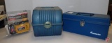 COMPACT AIR COMPRESSOR, TOOL BOX WITH FILES AND SCREWDRIVERS