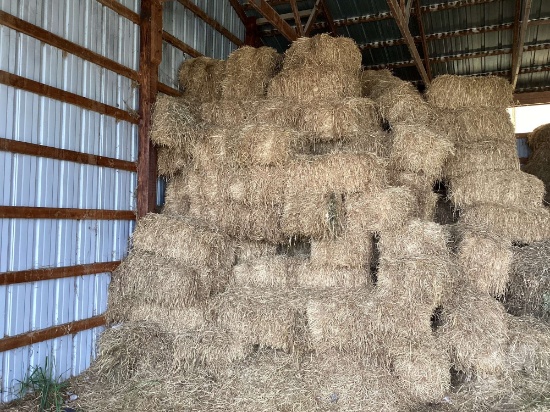 APPROXIMATELY 300 SMALL SQUARE BALES OF MIXED GRASS HAY, LOCATED
