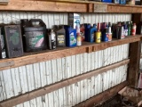 QTY OF MISC. AUTOMOTIVE CHEMICALS; CONTENTS OF SHELF, THIS LOT