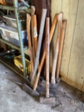 AXES, SLEDGE HAMMERS, PICK