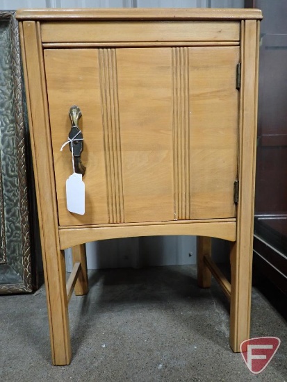 Vintage sewing cabinet 16"w x 12"d x 25"h