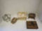 FUR COVERED CHILD BOOK, TRINKET BOXES. 4PCS