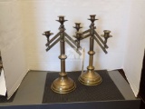 BRASS CANDLE HOLDERS, 14