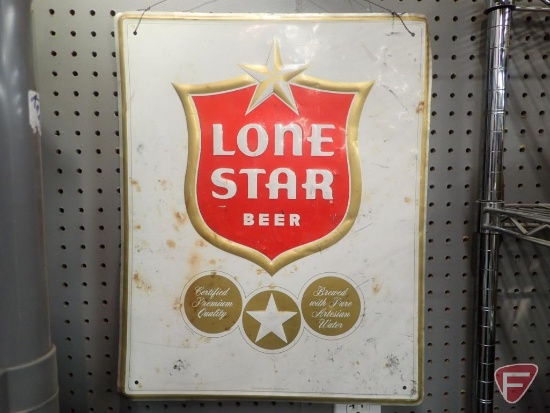 LONE STAR BEER METAL SIGN, 16"X20"