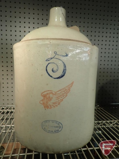 RED WING NO 5 CROCK JUG