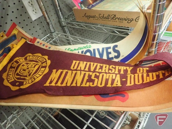 MINNESOTA TEAMS SPORTS PENNANTS, SOME VINTAGE