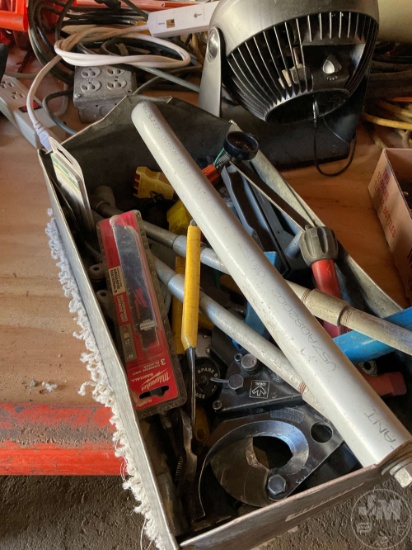 HAND TOOLS IN TOOLBOX;