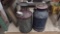 (2) MILK CANS, ONE WITHOUT LID