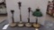 KEROSENE LAMPS, 4 PIECES