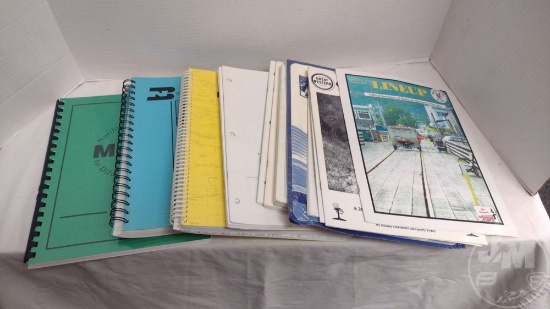RAILROAD TIMETABLES, GUIDES, STICKERS, PAMPHLETS. 2 BOXES