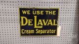 DELAVAL CREAM SEPARATOR METAL SIGN, 16
