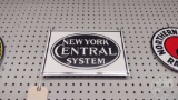 NEW YORK CENTRAL SYSTEM METAL SIGN 12