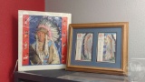 FRAMED GREAT NORTHERN RAILWAY AMERICAN INDIAN CHIEF PRINTS 21