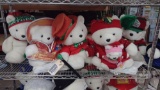 SANTA BEARS. ALL ON SHELF